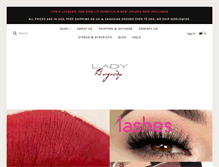 Tablet Screenshot of ladyburgundy.com